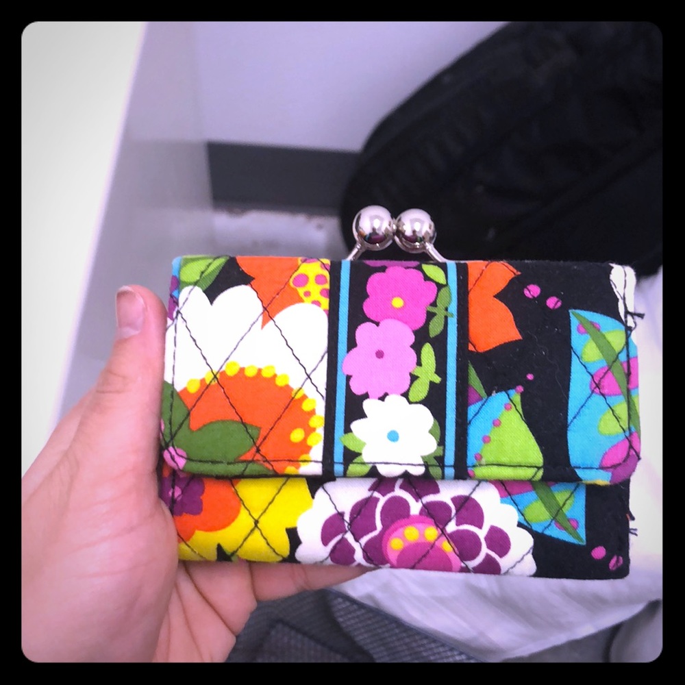 Wallet with coin pouch snap